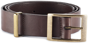 LeatherProjects Men's Belt with brass loop.