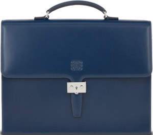 Loewe Diplomatico Ocean Blue Briefcase: €1,400.