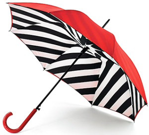 Lulu Guinness Diagonal Stripe Bloomsbury Women's Umbrella: £40.