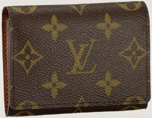 Louis Vuitton Monogram men's business card holder: US$250.