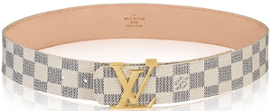 Louis Vuitton LV Initials Damier Azur Women's Belt: US$490.