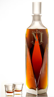 The Macallan 6-litre M Decanter by Lalique.
