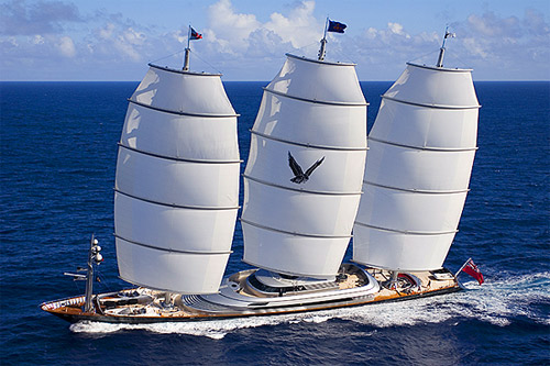 World's most advanced high tech sailing yacht: The Maltese Falcon.