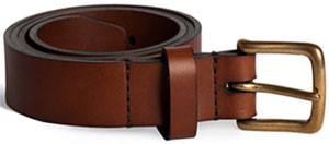 Tailfeather Miner 38 - Tan leather men's belt: AUD110.00.