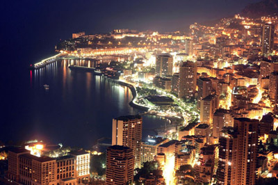 Monaco nightlife.