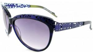 Thierry Mugler model 10206 Purple Chartreuse Mat Women's Sunglasses: US$166.