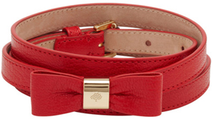 Mulberry Women's Bow Belt Bright Red Shiny Goat: £225.