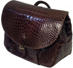 Mulholland American Alligator Messenger Bag: US$13,200.