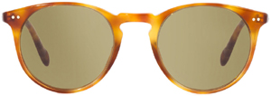Oliver Peoples model Sir O'Malley women's sunglasses Vintage LBR with Green Photochromic Glass.