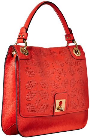 Orla Kiely Sixties Stem Leather Ivy Bag: US$498.