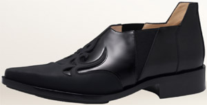 Paco Rabanne Boxy Leather Santiag men's shoe.