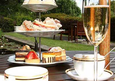 Afternoon Tea at Pennyhill Park Hotel, London Road, Bagshot, Surrey GU19 5EU, England, U.K.