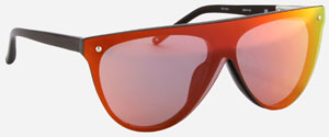 Philip Lim Black with Sunset Mirror Lens women's sunglasses: US$280.
