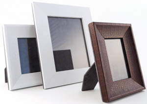 Pinetti leather photo frames.