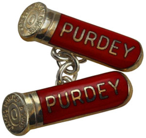 James Purdey Silver Enamel Cartridges Cufflinks: £320.