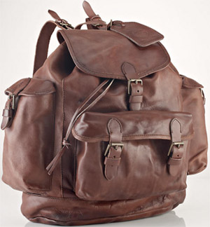 Polo Ralph Lauren Leather Backpack: US$498.