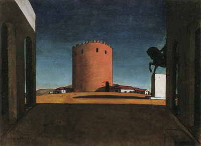 The Red Tower (1913) by Giorgio de Chirico.