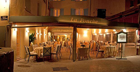 The gourmet restaurant at Hotel La Ponche.