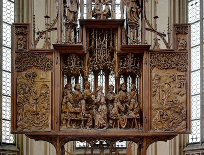 Holy Blood Altar by Tilman Riemenschneider in Rothenburg ob der Tauber.