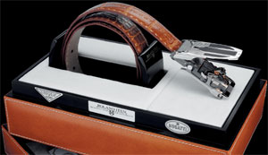 Calibre R22 Mark I Bugatti Edition belt by Roland Iten: US$84,000.
