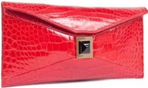 Kara Ross Stretch Prunella, Red Alligator Handbag: US$4,090.