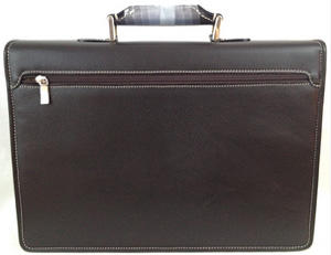Fratelli Rossetti Brown Leather Briefcase: US$650.