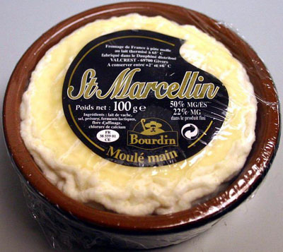 Saint-Marcellin cheese.