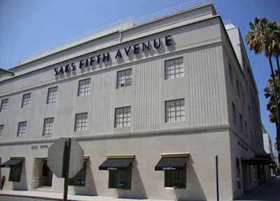 Saks Fifth Avenue, 9600 Wilshire Blvd, Beverly Hills, CA 90212.