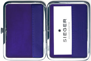 Sieger Card case, closable - Sieger Purple: €149.