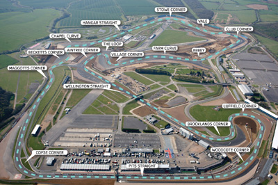 Silverstone Circuit, Silverstone, Northamptonshire (part) and Buckinghamshire (part), England, U.K.