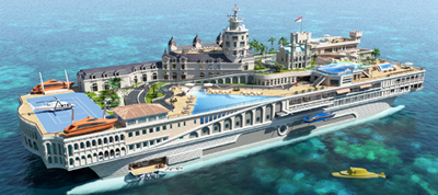 The Streets of Monaco by Yacht Island Design.