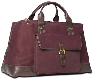 Suitsupply Dark Red Duffel Bag: €249.