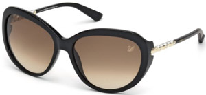 Swarovski Destiny Black Women's Sunglasses - Asian fit: US$385.