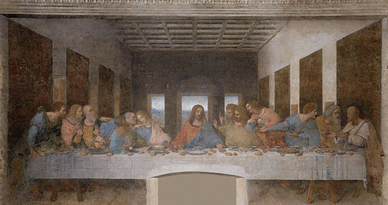 The Last Supper (1495-1498) by Leonardo da Vinci.
