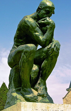 The Thinker (1902) by Auguste Rodin.