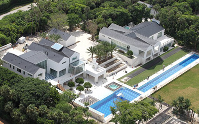 Tiger Woods' US$55.5 mio. house on Jupiter Island, Florida, U.S.A.