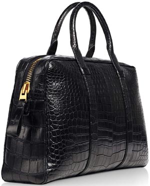 Tom Ford Buckley Alligator Flat Trapeze Briefcase: US$34,700.