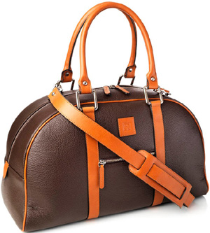 Geo F. Trumper Chocolate and Tan Calf Leather Holdall: £550.