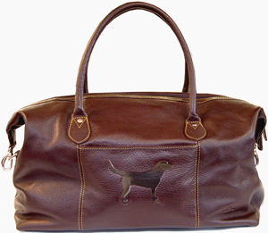 Tyler & Tyler luxury Italian hide leather weekender bag - Labrador.