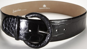 Domenico Vacca Shiny Genuine Alligator Women's Belt: US$1,950.