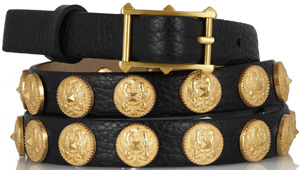 Valentino Etno embellished textured-leather women's belt: €350.