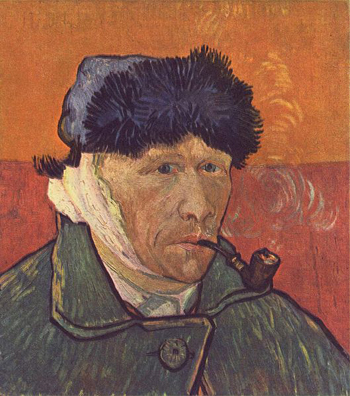 Self-portrait (1889) by Vincent van Gogh.