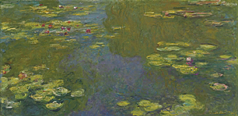 Le Bassin aux Nymphas (Water Lily Pond, 1919) by Claude Monet.