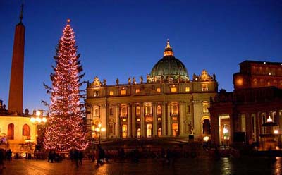 The Christmas Eve Midnight Mass at Saint Peter's Basilica.