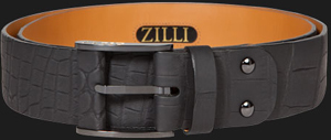 Zilli Carbon Crocodile Belt.
