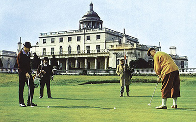 Stoke Park Hotel in Buckinghamshire was featured in the James Bond movie Goldfinger.