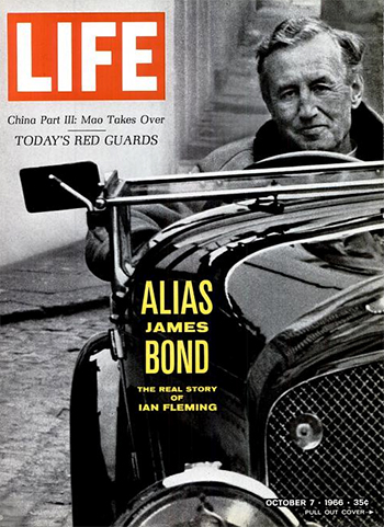 Ian Fleming on the cover of LIFE magazine, 7 October 1966.