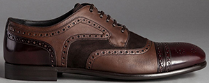 Dolce&Gabbana Vegetable Tanned Calfskin Tailored Napoli Derby Shoes: US$995.