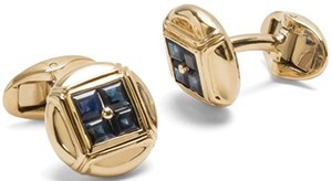 Paul Stuart 18kt Gold & Sapphire Button Cufflinks: US$5,850.