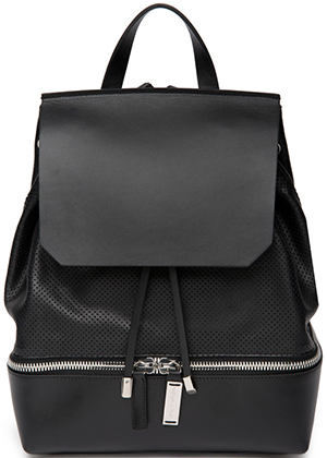 CoSTUME NATIONAL Unisex Cou-Out Leather Backpack.